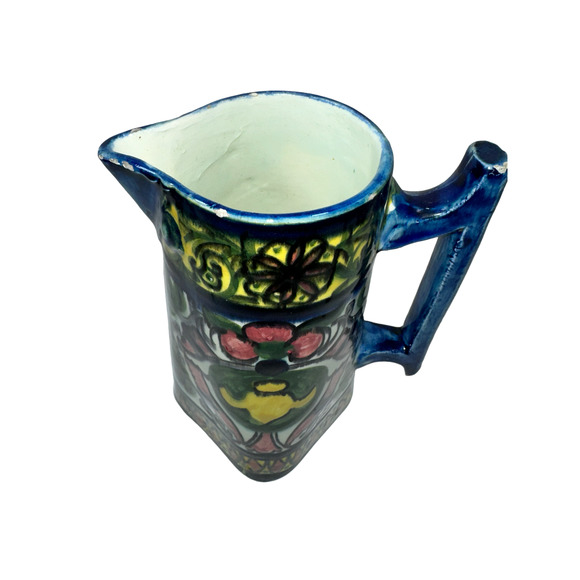 Beautiful! Handmade and Handpainted Pitcher from Spain - Picture 5 of 10